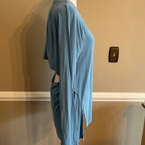 Under Armour Blue Long Sleeve Open Back activewear top L